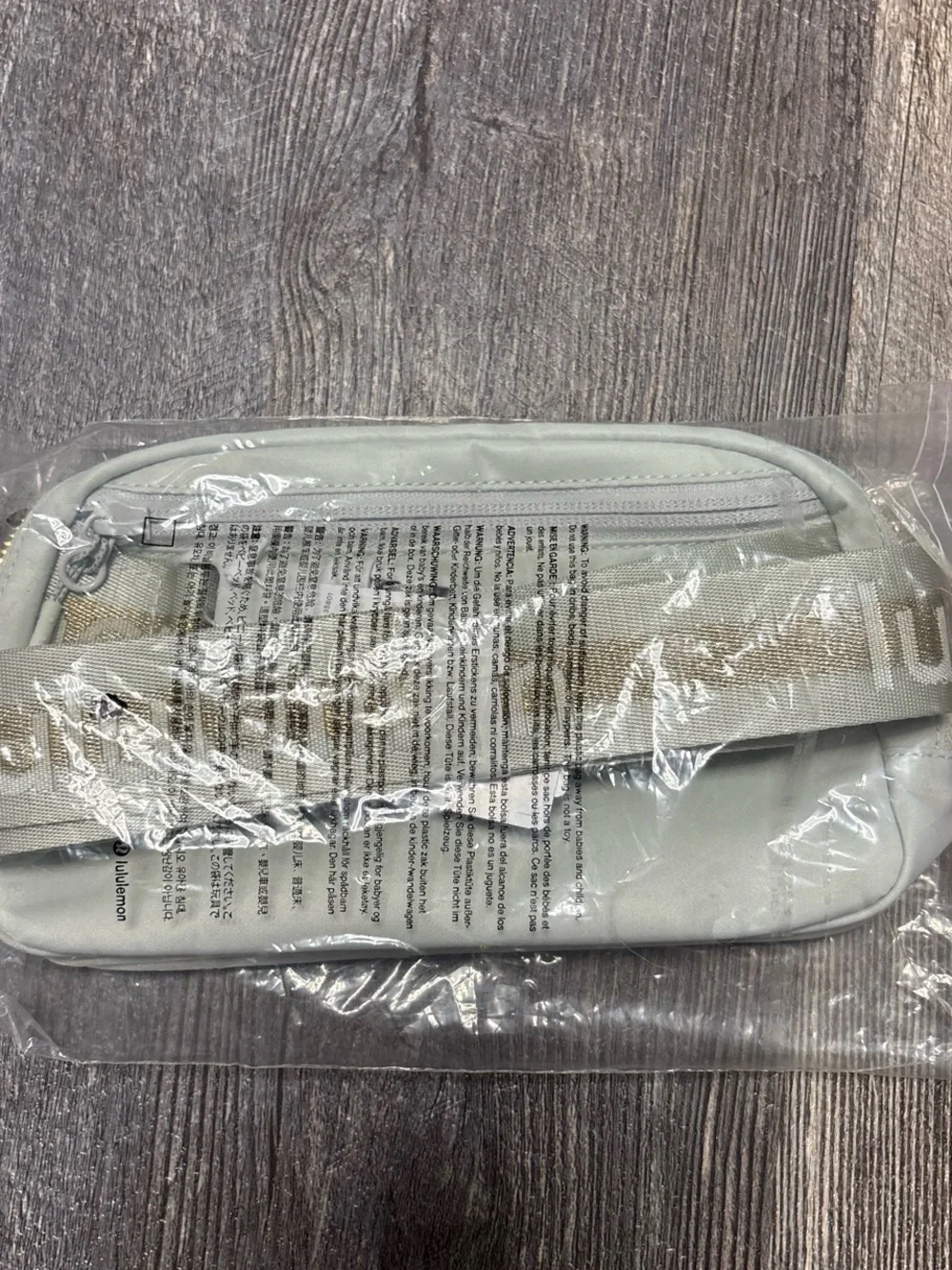 lululemon athletica Light Gray Toiletry Bag with Zip